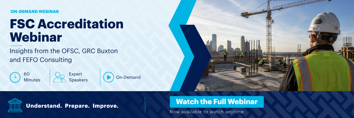 Says "FSC Accreditation Webinar now available on-demand.