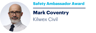 Mark Coventry at Kilwex Civil, and winner of the HammerTech Safety Ambassador Award