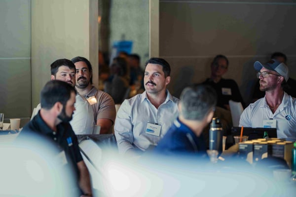 Participants at their tables at the hammerTech community event in North America, in Chicago