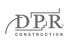 Logo of DPR Construction, a user of HammerTech's HSEQ software services