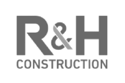 R&H Construction grayscale logo (626x417) or 3to2 aspect ratio - a top NoAm contractor using HammerTechGO construction safety intelligence software