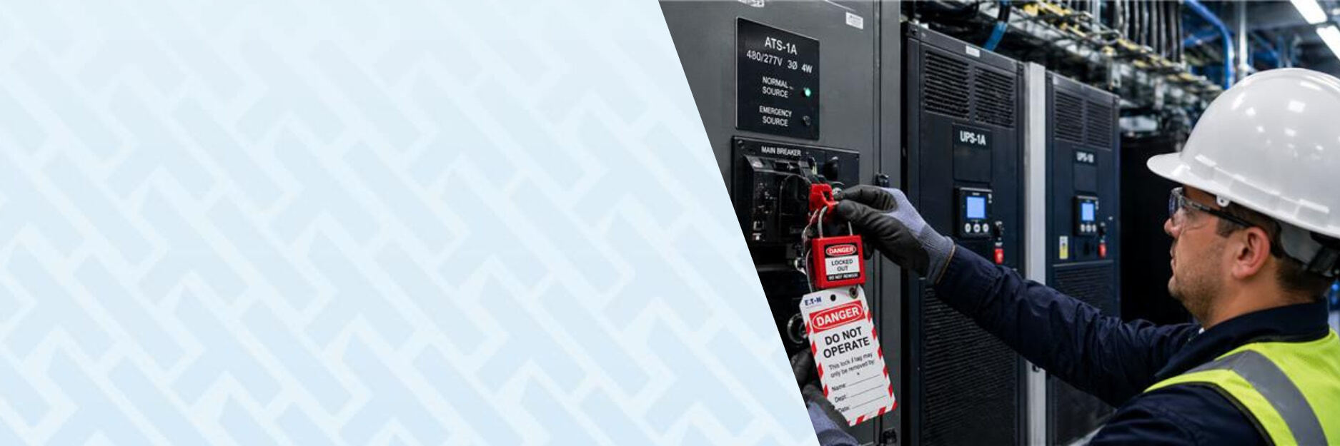 LOTO construction worker who uses HammerTech construction safety software platform adding tags.