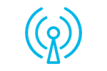 Cell tower icon representing the remote work of EPC contractors