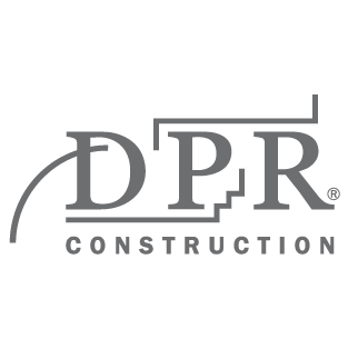 The logo of DPR Construction - a user of HammerTech's innovative all-in-one construcstion safety software for general contractors and their subcontractors. 