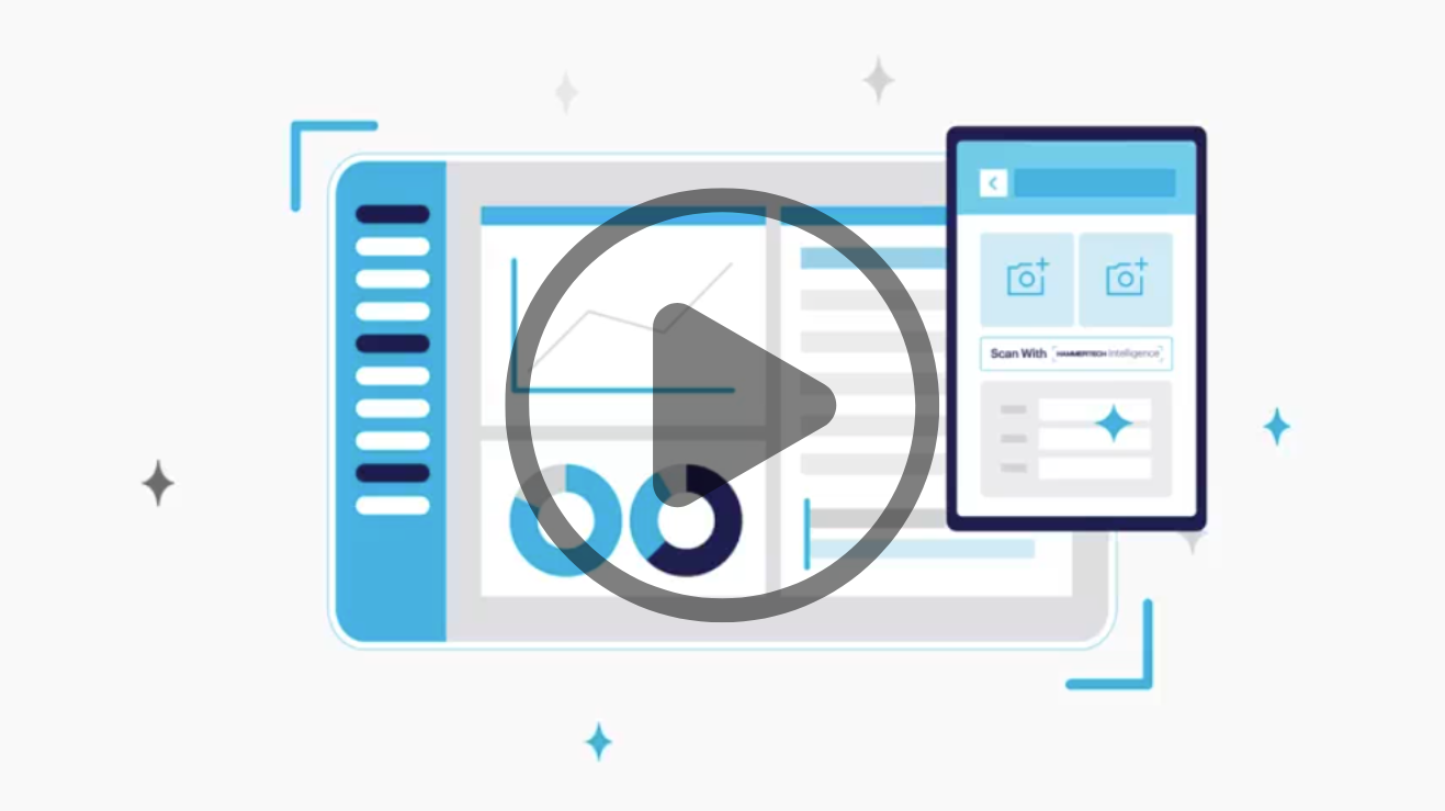 HammerTech Intelligence Introduction Video still with play button over the top.