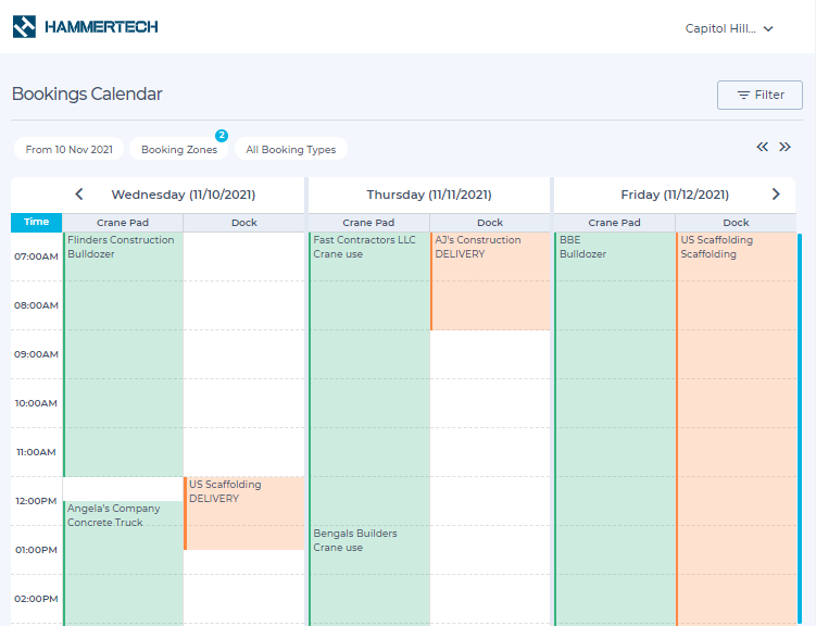 Landscape Ipad Bookings Sections - 2