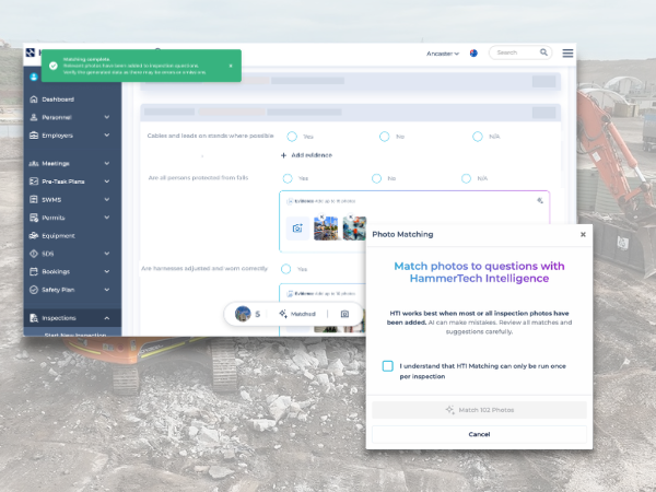 New in Inspections: Evidence Field, Inspection Gallery, and AI Photo Evidence Recognition