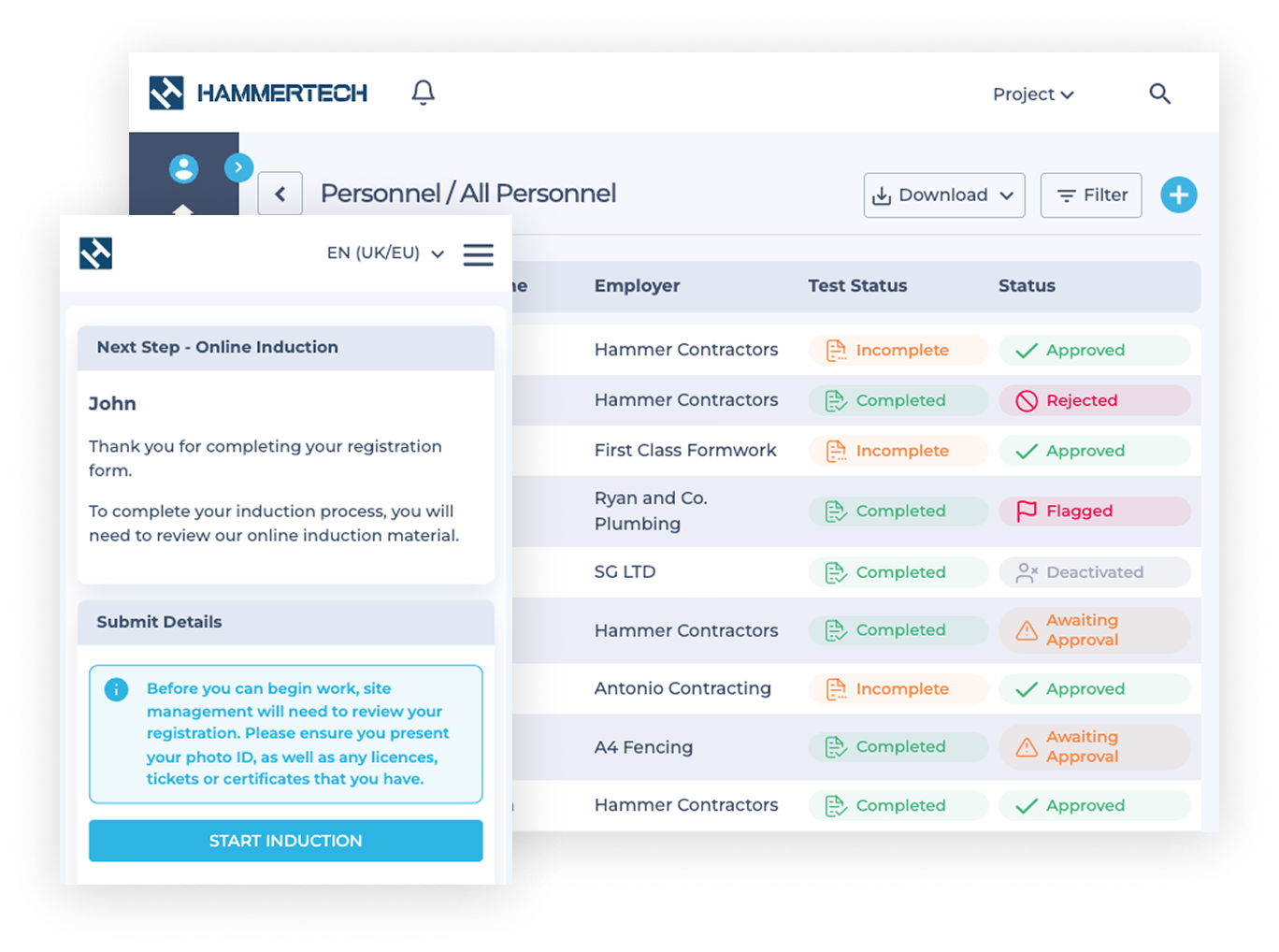 Image shows a mobile and desktop version of 