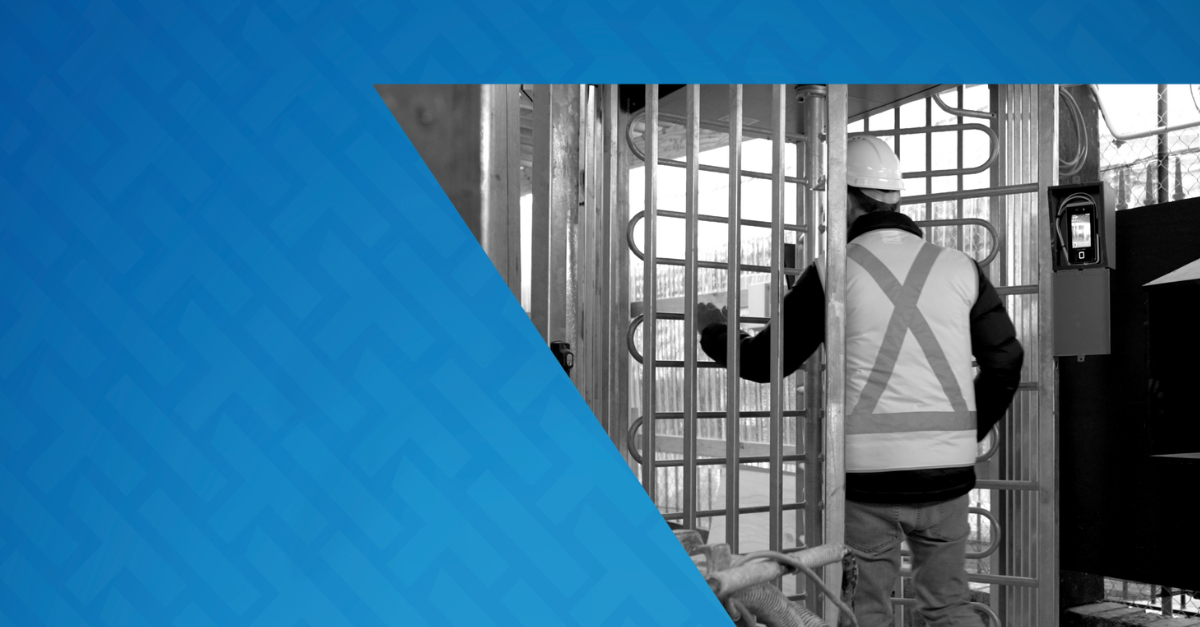 UKI Site Access Control turnstile with facial recognition