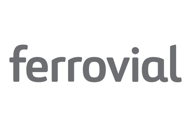 Logo of Ferrovial, a construction company who takes safety seriously with HammerTech's HSEQ software.
