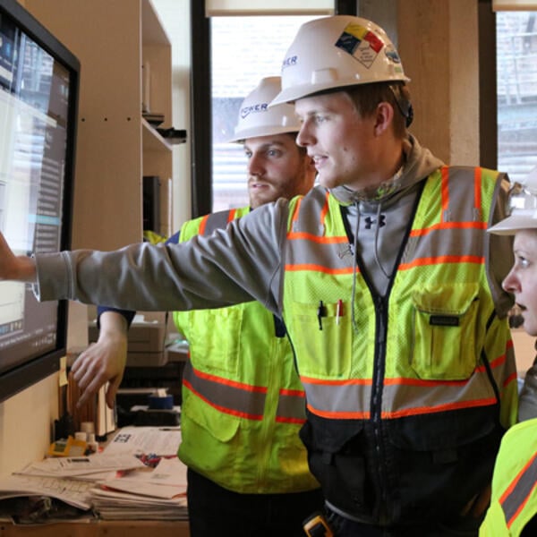 Power Construction safety team working on HammerTech construction safety software